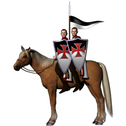 Two mounted Knights