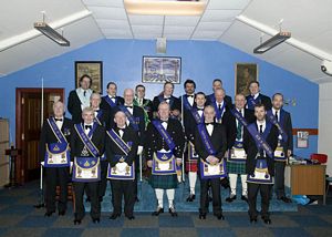 Office Bearers - St. Andrew #518 and Lodge Keith #56 Installing Board