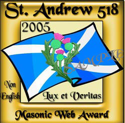 St. Andrew 518 "Lux et Veritas" Masonic Web Award